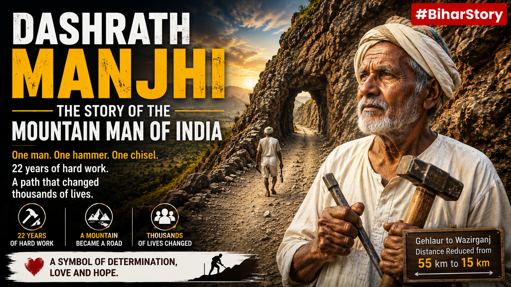 Dashrath Manjhi: The Story of the Mountain Man of India